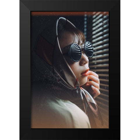 My Eyes Black Modern Wood Framed Art Print by H112O1