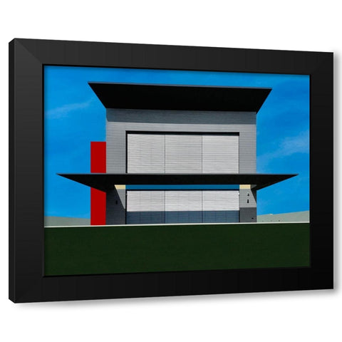 Facade - Gani Tikva-Israel Black Modern Wood Framed Art Print with Double Matting by Orbach, Arnon
