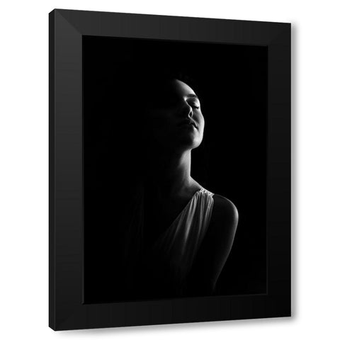 I Hear You Black Modern Wood Framed Art Print by Fidanza, Toni