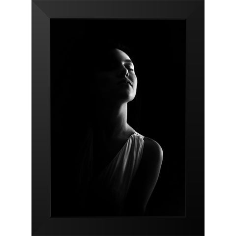 I Hear You Black Modern Wood Framed Art Print by Fidanza, Toni