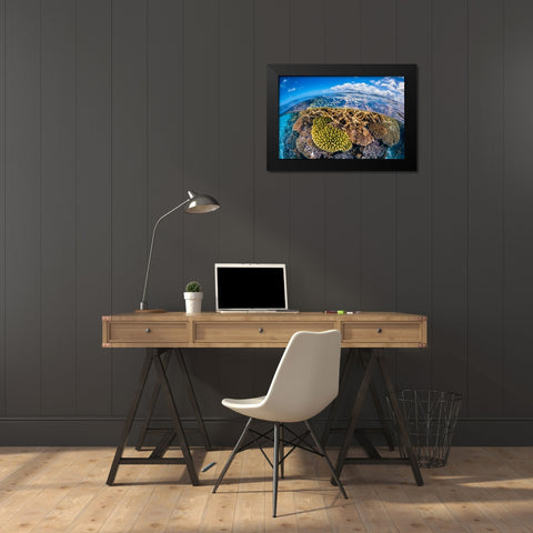 At Low Tide Black Modern Wood Framed Art Print by Gabriel, Barathieu