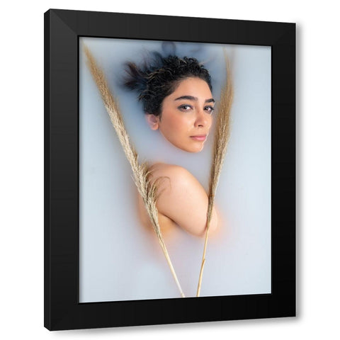 Untitled Black Modern Wood Framed Art Print by Sedaghi, Hooman