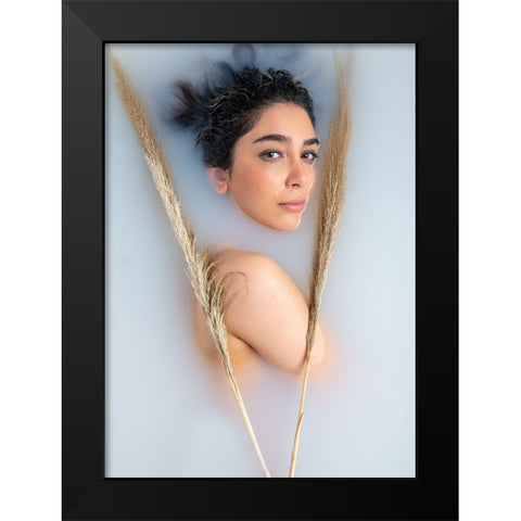 Untitled Black Modern Wood Framed Art Print by Sedaghi, Hooman