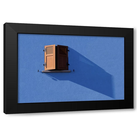 Long Shadow Black Modern Wood Framed Art Print with Double Matting by Marcel, Streiff