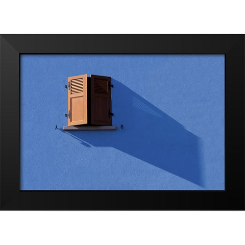 Long Shadow Black Modern Wood Framed Art Print by Marcel, Streiff