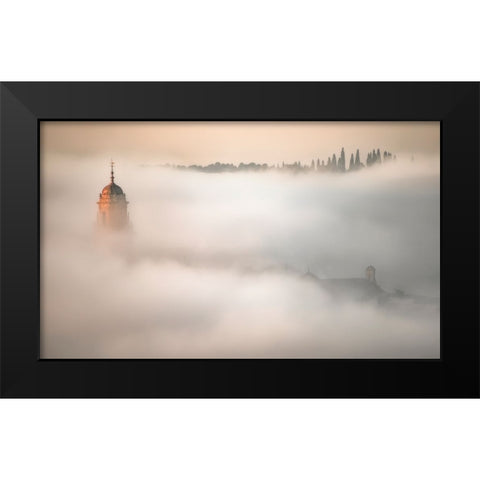 Entre La Luz Y La Niebla... Black Modern Wood Framed Art Print by Luis Seco, Juan