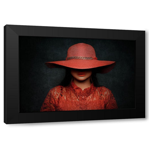 Ketutupan Black Modern Wood Framed Art Print with Double Matting by Abdillah, Djayent