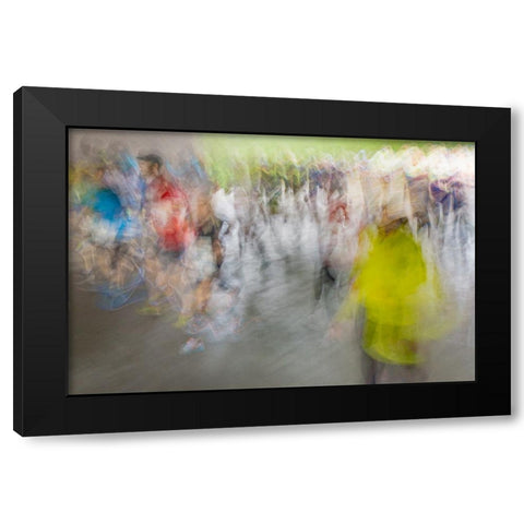 Marathon Black Modern Wood Framed Art Print with Double Matting by Ruckert, Stephan