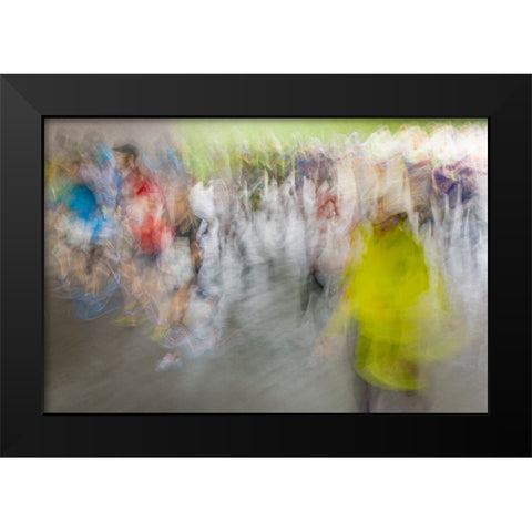 Marathon Black Modern Wood Framed Art Print by Ruckert, Stephan