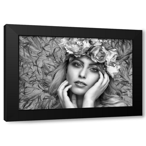 Summer Dream Black Modern Wood Framed Art Print with Double Matting by Watkins, Carmen