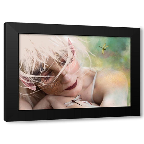 Sen Elfa... Black Modern Wood Framed Art Print by Calkosinska-Kajzer, Ewa