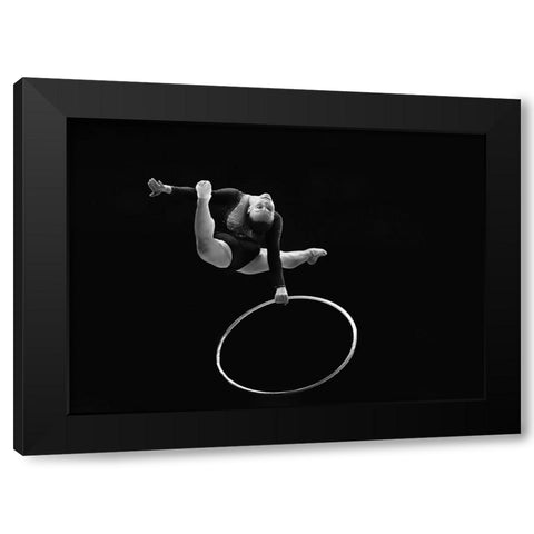 Flying Black Modern Wood Framed Art Print with Double Matting by Li, Rob