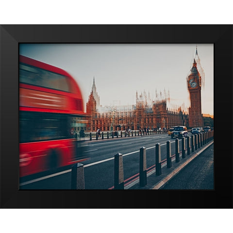 Chaos And Disorder Black Modern Wood Framed Art Print by Williams, Stuart