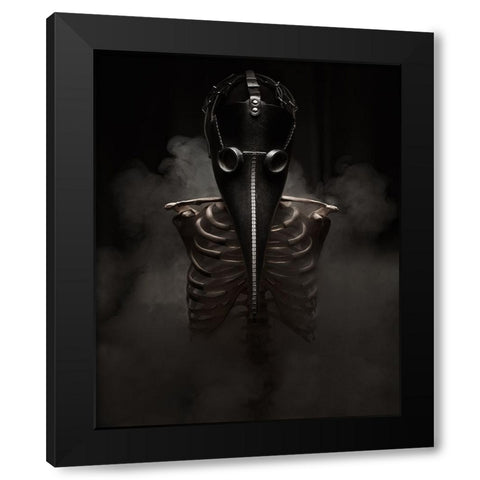 From The Darkness I Will Rise Black Modern Wood Framed Art Print with Double Matting by Damsten, Petri