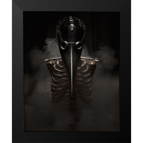 From The Darkness I Will Rise Black Modern Wood Framed Art Print by Damsten, Petri