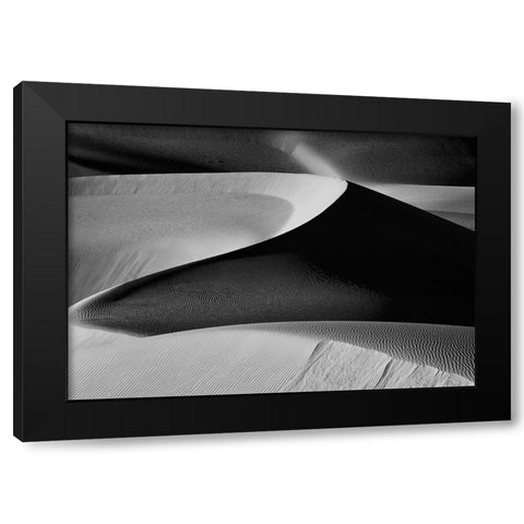 The Art Of Sand And Wind (6) Black Modern Wood Framed Art Print by Qiu, Jenny