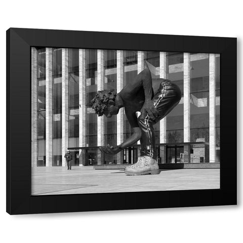 De Reus-En De Menselijke Maat Black Modern Wood Framed Art Print by Agterhof, Piet