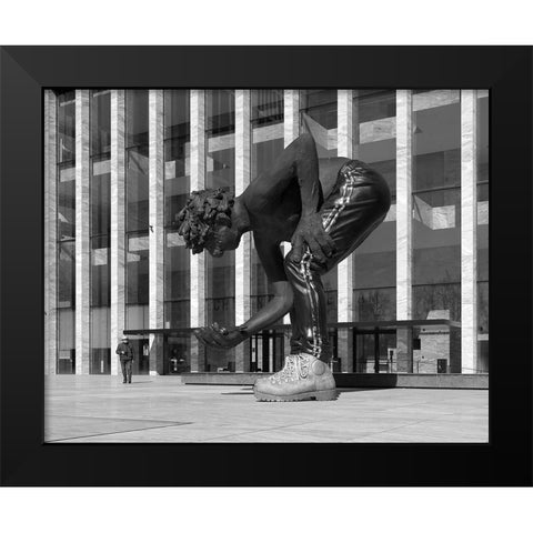 De Reus-En De Menselijke Maat Black Modern Wood Framed Art Print by Agterhof, Piet