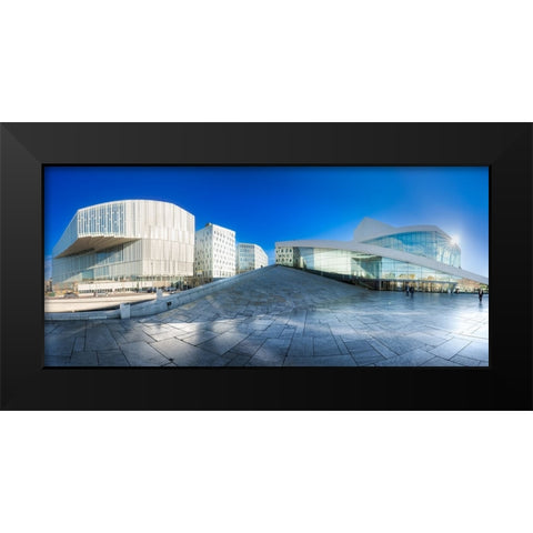 Cultural Zone Black Modern Wood Framed Art Print by Pastor Benjumeda, Eugenio