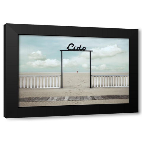 Lido Black Modern Wood Framed Art Print by Claes, Gilbert