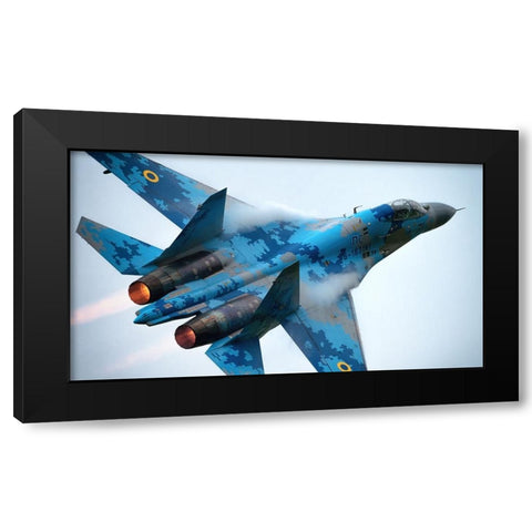 Afterburner Black Modern Wood Framed Art Print by Wrobel, Piotr