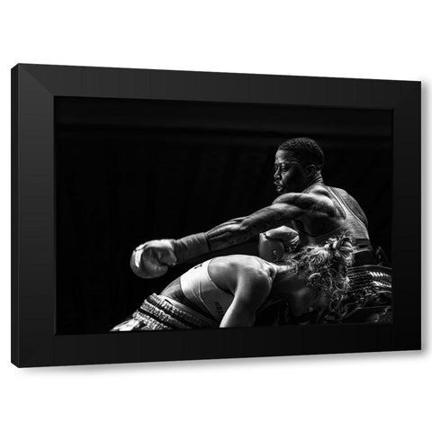 Attack A Avoid Black Modern Wood Framed Art Print with Double Matting by Fu, Molly