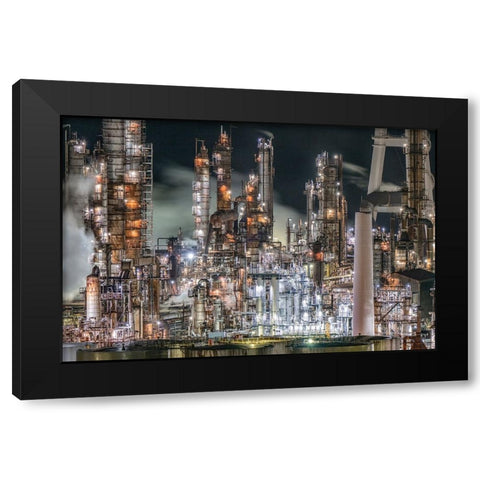 Untitled Black Modern Wood Framed Art Print with Double Matting by Tetsurou, Kobayashi