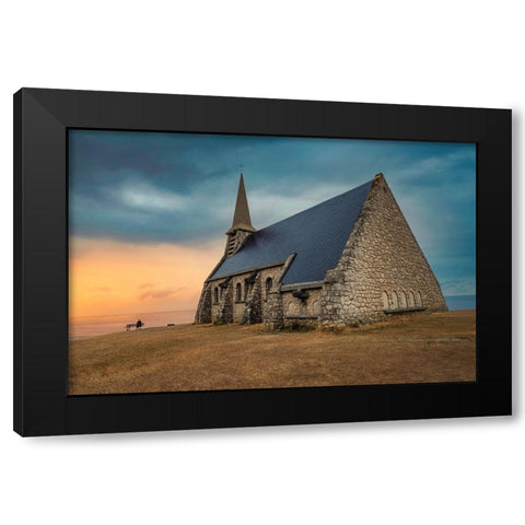 Chapelle Black Modern Wood Framed Art Print by Ehrlich, Amir