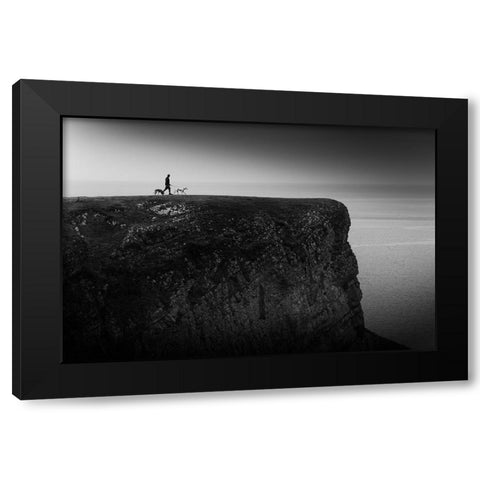 Over The Moor .. Black Modern Wood Framed Art Print with Double Matting by Vanzan, Erminio