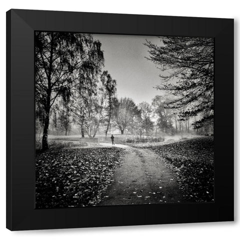 Good Morning Black Modern Wood Framed Art Print by Kuavi, Robert