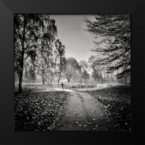 Good Morning Black Modern Wood Framed Art Print by Kuavi, Robert