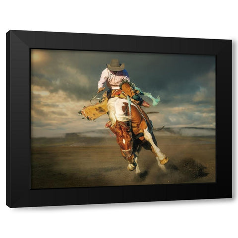 WhoaÂ€Â™S The Boss Black Modern Wood Framed Art Print with Double Matting by Ma, Frank