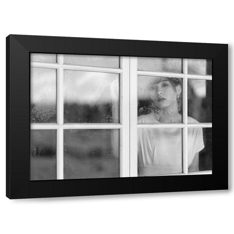 Maya Black Modern Wood Framed Art Print by Sakamoto, Tsutomu