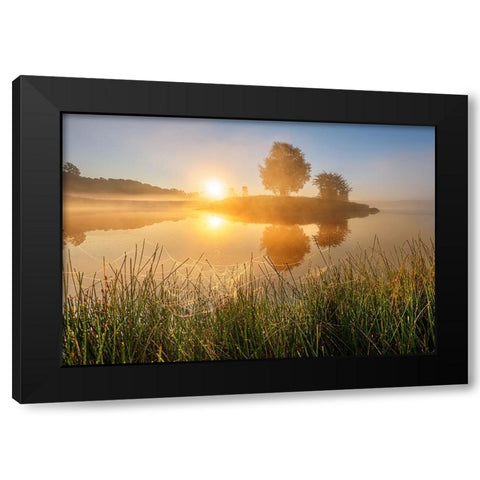 Untitled Black Modern Wood Framed Art Print with Double Matting by Keller