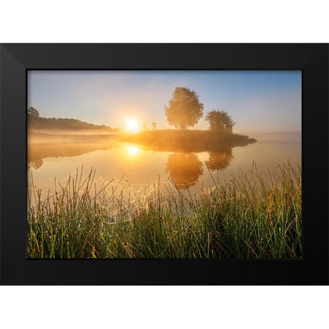Untitled Black Modern Wood Framed Art Print by Keller