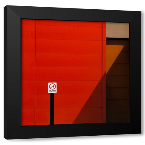 Urban Abstract Black Modern Wood Framed Art Print by Schuster, Inge