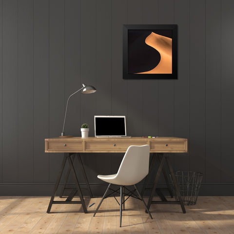 Curve Black Modern Wood Framed Art Print by Ji, Shirley