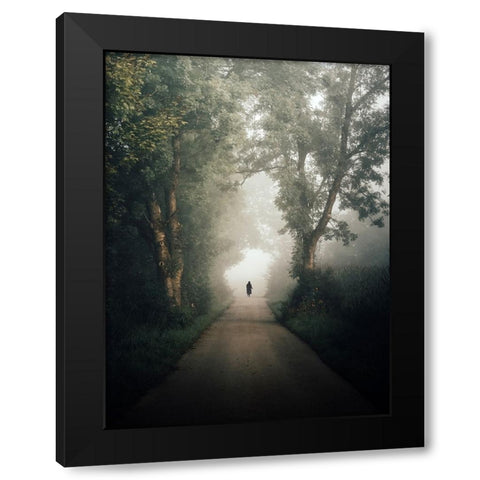 autumn Black Modern Wood Framed Art Print by Wasinger, Renate