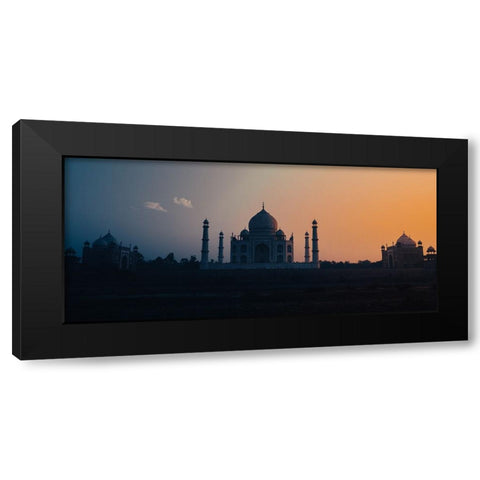 Sunset at Taj Black Modern Wood Framed Art Print by Sharma, Abhinav