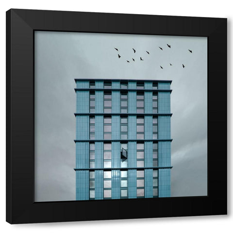 Urban creative Black Modern Wood Framed Art Print by Schuster, Inge