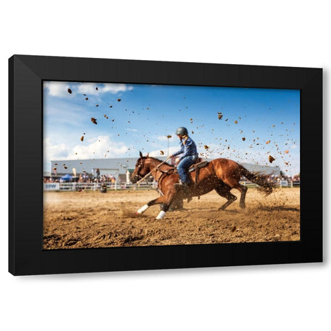 Chocolate Chips Black Modern Wood Framed Art Print with Double Matting by Zhou, Steven