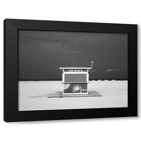 A different Miami Beach at Night 2 Black Modern Wood Framed Art Print with Double Matting by Peralta, Adrian