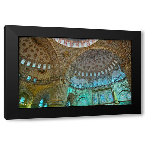 inside the mosque Black Modern Wood Framed Art Print by Taneda, Toshio