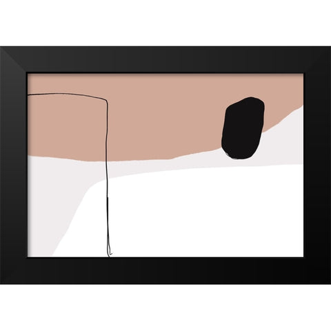 You a happiness Black Modern Wood Framed Art Print by uplusmestudio