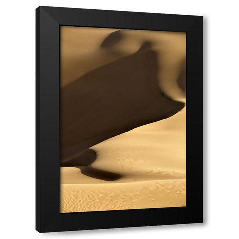 Desert Black Modern Wood Framed Art Print by Karimi, Arash