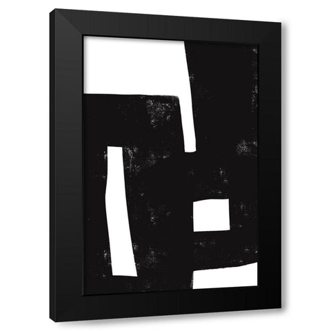 I was never there Black Modern Wood Framed Art Print by uplusmestudio