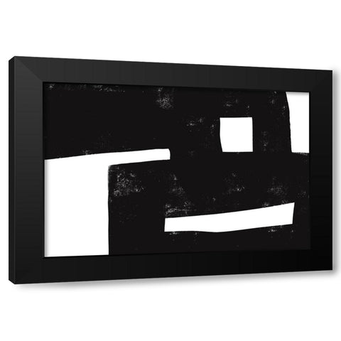 I was never there Black Modern Wood Framed Art Print with Double Matting by uplusmestudio