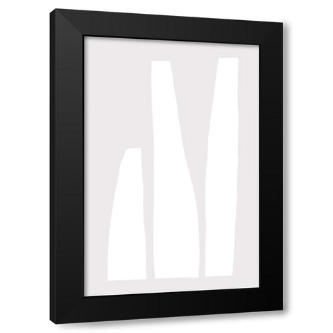 Same but different Black Modern Wood Framed Art Print with Double Matting by uplusmestudio