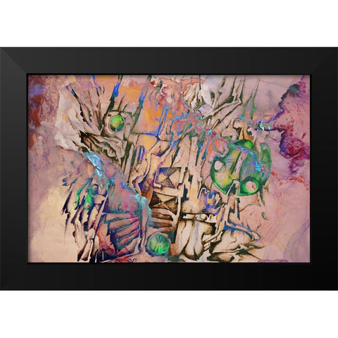 The night composition Black Modern Wood Framed Art Print by Kulik, Rafal