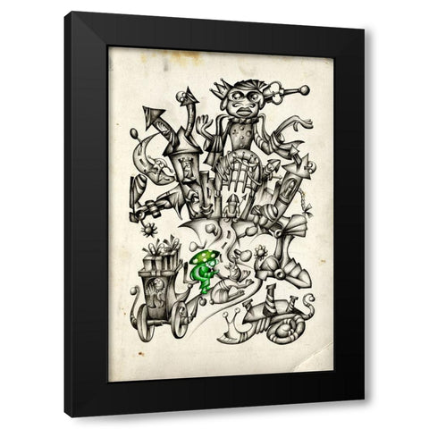 A gray mushroom cabbie No. 2 Black Modern Wood Framed Art Print with Double Matting by Kulik, Rafal